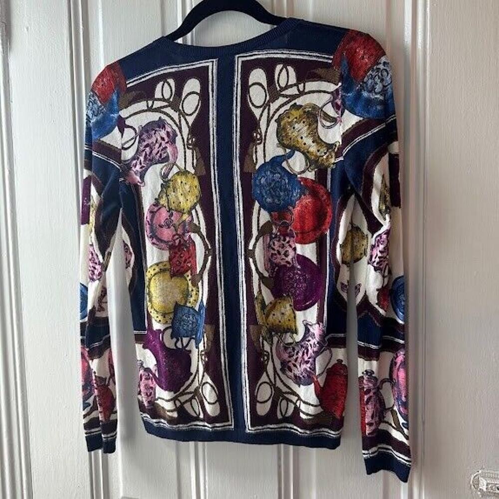 Talbots Multicolor Patterned Cardigan - Picture 4 of 4